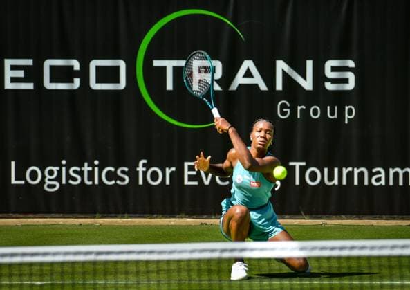 Sport Tennis, ecotrans Ladies Open 2024 in Berlin 15 06 2024, xdanx, Sport Tennis, ecotrans Ladies Open 2024 in Berlin, v l Noma Noha Akugue GER in action Berlin Steffi Graf Stadion Berlin Germany DE Copyright: xDanielxLakomskix