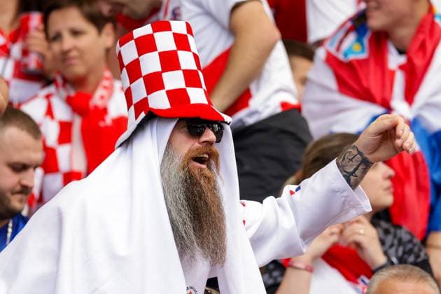 Spain v Croatia: Group B - UEFA EURO, EM, Europameisterschaft,Fussball 2024 BERLIN, GERMANY - JUNE 15: Fans of Croatia ahead of the UEFA EURO 2024 group stage match between Spain and Croatia at Olympiastadion on June 15, 2024 in Berlin, Germany. LukaxStanzl PIXSELL