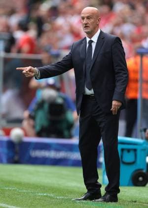 Cologne, Germany, 15th June 2024. Marco Rossi Head coach of Hungary reacts during the UEFA European Championships match at Cologne Stadium, Cologne. Picture credit should read: Jonathan Moscrop Sportimage EDITORIAL USE ONLY. No use with unauthorised audio, video, data, fixture lists, club league logos or live services. Online in-match use limited to 120 images, no video emulation. No use in betting, games or single club league player publications. SPI-3181-0013