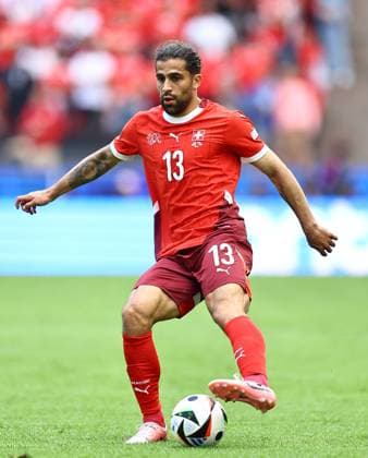 Ricardo Rodriguez of Switzerland on the ball Hungary v Switzerland, UEFA European Championship, EM, Europameisterschaft 2024, Group A, Football, Cologne Stadium, Cologne, Germany, 15 Jun 2024 EDITORIAL USE ONLY No use with unauthorised audio, video, data, fixture lists, club league logos or live services. Online in-match use limited to 120 images, no video emulation. No use in betting, games or single club league player publications.  Copyright: xMichaelxZemanek Shutterstockx 14539265dg