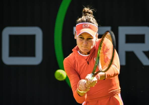 Sport Tennis, ecotrans Ladies Open 2024 in Berlin 15 06 2024, xdanx, Sport Tennis, ecotrans Ladies Open 2024 in Berlin, v l Weronika Eduardowna Kudermetowa in action Berlin Steffi Graf Stadion Berlin Germany DE Copyright: xDanielxLakomskix