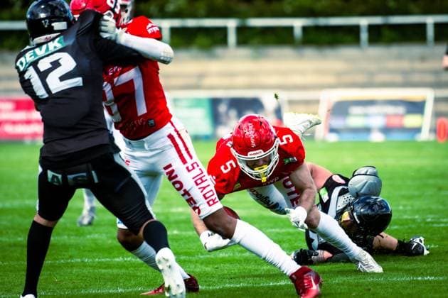 GFL German Football League Potsdam Royals Berlin Rebels 15 06 2024 GFL German Football League Potsdam Royals Berlin Rebels Copyright: xBEAUTIFULxSPORTS NicolxMarschallx