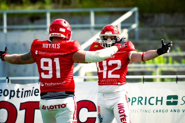 GFL German Football League Potsdam Royals Berlin Rebels 15 06 2024 GFL German Football League Potsdam Royals Berlin Rebels Copyright: xBEAUTIFULxSPORTS NicolxMarschallx