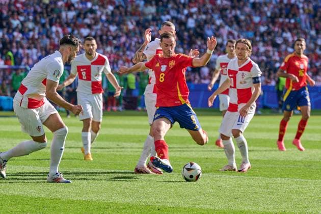 Fabian Ruiz Spain national team Euro 2024, 08 , GER, UEFA Euro 2024, mens football, UEFA EURO 2024 match day 1, group B, Spain vs Croatia, 15 06 2024 GER, UEFA Euro 2024, mens football, UEFA EURO 2024 match day 1, group B, Spain vs Croatia, 15 06 2024 Berlin Copyright: xEibner-Pressefotox xClaudiusxRauchx EP_CRH