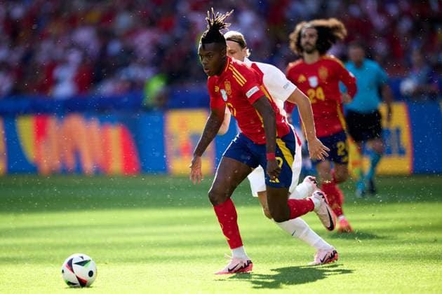 Nico Williams Spain national team Euro 2024, 17 , GER, UEFA Euro 2024, football men, UEFA EM 2024 match day 1, group B, Spain vs. Croatia, 15 06 2024 GER, UEFA Euro 2024, football men, UEFA EM 2024 match day 1, group B, Spain vs. Croatia, 15 06 2024 Berlin Copyright: xEibner-Pressefotox xClaudiusxRauchx EP_CRH