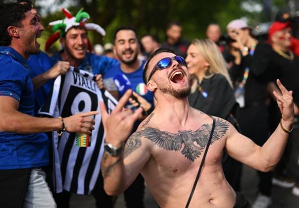 Fußball EURO 2024 Italy - Albania 8708212 15.06.2024 Italy s fans react before the UEFA EURO, EM, Europameisterschaft,Fussball 2024 Group B soccer match between Italy and Albania outside the BVB Stadion Dortmund, in Dortmund, Germany. Alexey Filippov Sputnik Dortmund Germany  Copyright: xAlexeyxFilippovx
