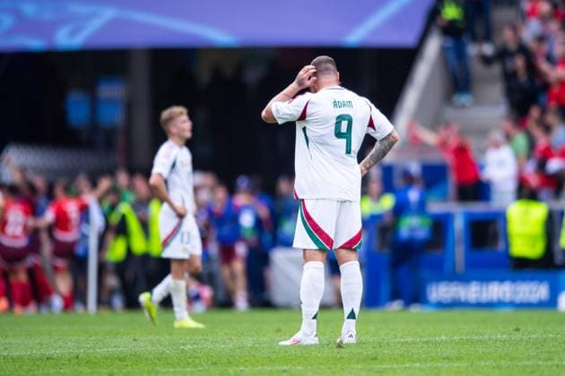 Hungary v Switzerland: Group A - UEFA EURO, EM, Europameisterschaft,Fussball 2024 Martin Adam of Hungary is looking dejected after Switzerland s third goal during the UEFA EURO 2024 group stage match between Hungary and Switzerland at Cologne Stadium in Cologne, Germany, on June 15, 2024. Cologne NRW Germany  Copyright: xHeshamxElsherifx originalFilename:elsherif-hungaryv240615_npXdS.jpg