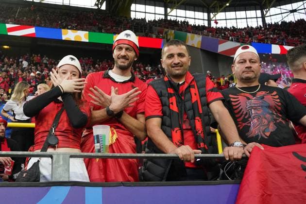 UEFA European Football Championship - UEFA EURO, EM, Europameisterschaft,Fussball 2024 - Italy vs Albania Supporters of Albania during UEFA Euro 2024 - Italy vs Albania, UEFA European Football Championship in Dortmund, Germany, June 15 2024 Dortmund Germany  Copyright: xIPAxSport ABACAx
