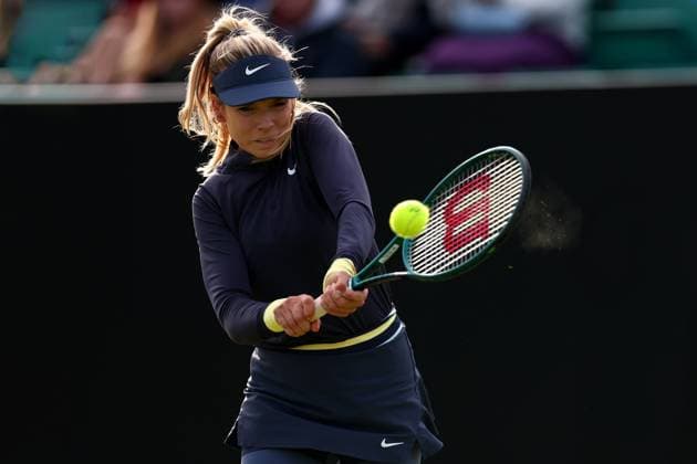 15th June 2024; Lexus Nottingham Tennis Centre, Nottingham, England; Rothesay Nottingham Open, Day 6; Katie Boulter in action during her match against Emma Raducanu , womens singles semi-final  ActionPlus12655005 ShaunxBrooks