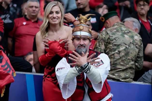 Italy v Albania: Group B - UEFA EURO, EM, Europameisterschaft,Fussball 2024 Albania fans before the UEFA EURO 2024 group stage match between Italy and Albania at Football Stadium Dortmund on June 15, 2024 in Dortmund, Germany. Dortmund Football Stadium Dortmund Germany Germany Copyright: xRichardxSellers Sportsphoto APLx 14040718