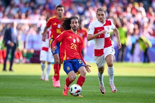 Marc Cucurella Spain national team Euro 2024, 24 , GER, UEFA Euro 2024, mens football, UEFA EURO 2024 match day 1, group B, Spain vs Croatia, 15 06 2024 GER, UEFA Euro 2024, mens football, UEFA EURO 2024 match day 1, group B, Spain vs Croatia, 15 06 2024 Berlin Copyright: xEibner-Pressefotox xClaudiusxRauchx EP_CRH