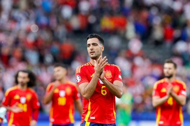 Spain v Croatia: Group B - UEFA EURO, EM, Europameisterschaft,Fussball 2024 BERLIN, GERMANY - JUNE 15: Mikel Merino of Spain celebrate the win during the UEFA EURO 2024 group stage match between Spain and Croatia at Olympiastadion on June 15, 2024 in Berlin, Germany. LukaxStanzl PIXSELL