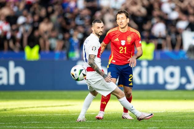 UEFA EURO 2024 Spain Croatia 15 06 2024 Mikel Oyarzabal Spain, 21 UEFA EURO 2024 Spain Croatia Olympiastadion, Berlin 15 06 2024 Copyright: xBEAUTIFULxSPORTS Buriakovx