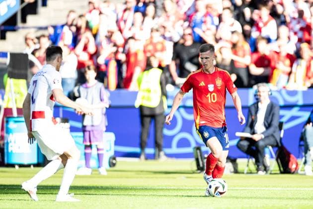 UEFA EURO 2024 Spain Croatia 15 06 2024 Dani Olmo Spain, 10 UEFA EURO 2024 Spain Croatia Olympiastadion, Berlin 15 06 2024 Copyright: xBEAUTIFULxSPORTS Buriakovx