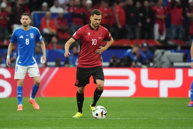 Kick-off Nedim Bajrami Albania, Albania, 10 Dortmund 15 06 2024 Italy vs Albania, EURO2024 M4, Group B, EM Arena Dortmund