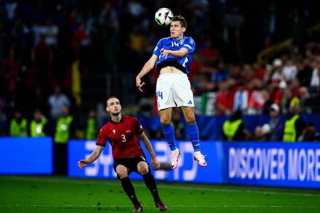 240615 Federico Chiesa of Italy during the UEFA Euro 2024 Football Championship match between Italy and Albania on June 15, 2024 in Dortmund Photo Jesper Zerman BILDBYRAN kod JZ JZ0538 fotboll football soccer fotballs em europamästerskap em uefa euro uefa european football championship euro 2024 italy albanien albania bbeng  Copyright: JESPERxZERMAN BB240615JZ078