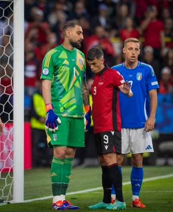 Dortmund, Germany 15th Jun 2024 Gianluigi Donnarumma ITA Jasir Asani ALB Italy Albania Italy Albania 15 06 2024