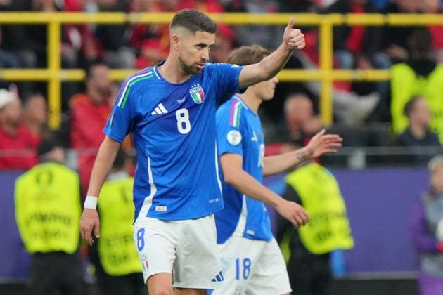 Dortmund, Germany: Jorginho of Italy during UEFA EURO, EM, Europameisterschaft,Fussball 2024 - Italy vs Albania, UEFA European Football Championship in Dortmund, Germany, June 15 2024 UEFA European Football Championship - UEFA Euro 2024 - Italy vs Albania  - ZUMAp169 20240615_zsa_p169_328 Copyright: xEmmanuelexMastrodonato IPAxSportx