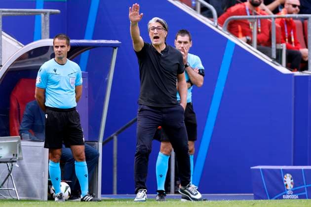 YAKIN Murat Coach Team Switzerland UEFA Football EURO 2024 in Germany Match Group A Hungary Switzerland 1 3 on 15 06 2024 in Cologne DFL REGULATIONS PROHIBIT ANY USE OF PHOTOGRAPHS as IMAGE SEQUENCES and or QUASI VIDEO Copyright: xLacixPerenyix