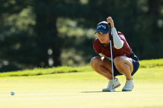Meijer LPGA, Golf Damen Classic Azahara Munoz of Spain lines up her putt on the fifth hole during Day Three of the Meijer LPGA Classic for Simply Give golf tournament at Blythefield Country Club in Belmont, MI, USA Saturday, June 15, 2024. Belmont Michigan United States  Copyright: xJorgexLemusx originalFilename:lemus-meijerlp240615_npfKh.jpg