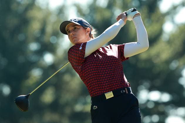 Meijer LPGA, Golf Damen Classic Azahara Munoz of Spain tees off on the 6th hole during Day Three of the Meijer LPGA Classic for Simply Give golf tournament at Blythefield Country Club in Belmont, MI, USA Saturday, June 15, 2024. Belmont Michigan United States  Copyright: xJorgexLemusx originalFilename:lemus-meijerlp240615_npjM3.jpg