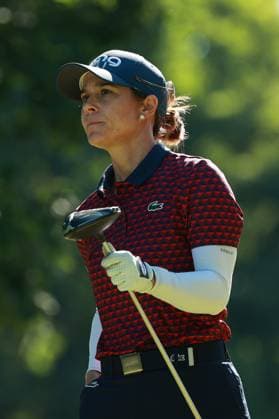 Meijer LPGA, Golf Damen Classic Azahara Munoz of Spain tees off on the 6th hole during Day Three of the Meijer LPGA Classic for Simply Give golf tournament at Blythefield Country Club in Belmont, MI, USA Saturday, June 15, 2024. Belmont Michigan United States  Copyright: xJorgexLemusx originalFilename:lemus-meijerlp240615_npzT7.jpg