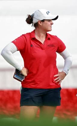 Meijer LPGA, Golf Damen Classic Ally Ewing of Fulton, Mississippi waits at the green after completing the 18th hole during the third round of the Meijer LPGA Classic for Simply Give golf tournament at Blythefield Country Club in Belmont, MI, USA Saturday, June 15, 2024. Belmont Michigan United States  Copyright: xAmyxLemusx originalFilename:lemus-meijerlp240615_npYR7.jpg