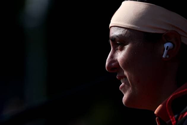 15th June 2024; Lexus Nottingham Tennis Centre, Nottingham, England; Rothesay Nottingham Open, Day 6; Ons Jabeur before her womens singles quarter-final match with Karolina Pilskova  ActionPlus12655073 ShaunxBrooks