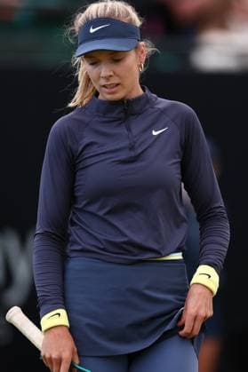 15th June 2024; Lexus Nottingham Tennis Centre, Nottingham, England; Rothesay Nottingham Open, Day 6; Katie Boulter during her womens singles semi-final match with Emma Raducanu  ActionPlus12655064 ShaunxBrooks