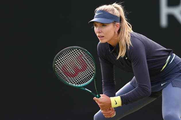 15th June 2024; Lexus Nottingham Tennis Centre, Nottingham, England; Rothesay Nottingham Open, Day 6; Katie Boulter during her womens singles semi-final match with Emma Raducanu  ActionPlus12655065 ShaunxBrooks