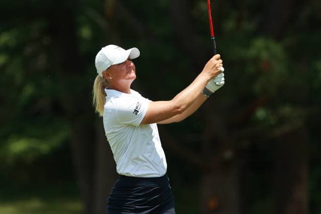 Meijer LPGA, Golf Damen Classic Anna Nordqvist of Sweden follows her fairway shot toward the 12th green during Day Three of the Meijer LPGA Classic for Simply Give golf tournament at Blythefield Country Club in Belmont, MI, USA Saturday, June 15, 2024. Belmont Michigan United States  Copyright: xJorgexLemusx originalFilename:lemus-meijerlp240615_npibe.jpg