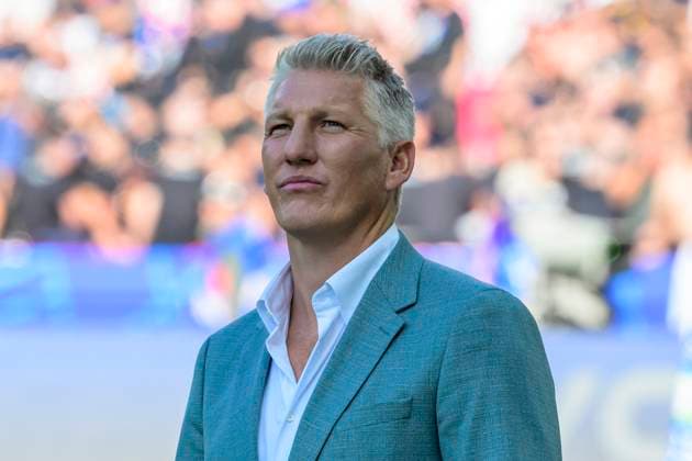 GER, Berlin, Football, Spain vs Croatia, Group B, Group stage, UEFA EURO 2024, MD3, SP1, Olympia Stadion Berlin, Bastian Schweinsteiger as co-commentator, in suit, 15 06 2024, Copyright: HMBxMedia UwexKoch