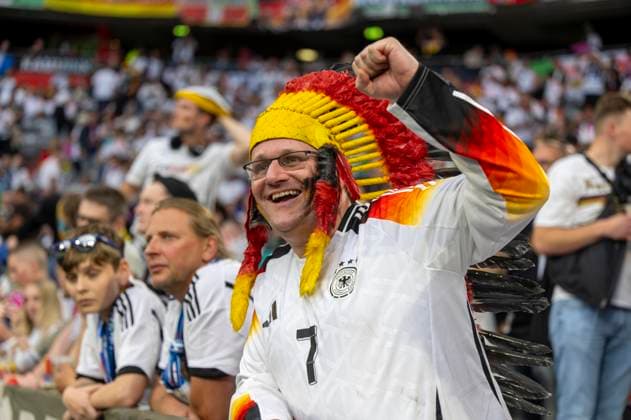 14 06 2024, Football UEFA EURO 2024, preliminary round, 1 match day, opening match Germany Scotland, in the Football Arena Munich German Indian Chief