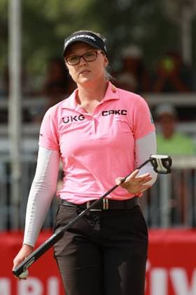 Meijer LPGA, Golf Damen Classic Brooke Henderson of Canada reacts to her putt on the 18th green during Day Three of the Meijer LPGA Classic for Simply Give golf tournament at Blythefield Country Club in Belmont, MI, USA Saturday, June 15, 2024. Belmont Michigan United States  Copyright: xJorgexLemusx originalFilename:lemus-meijerlp240615_nptrk.jpg