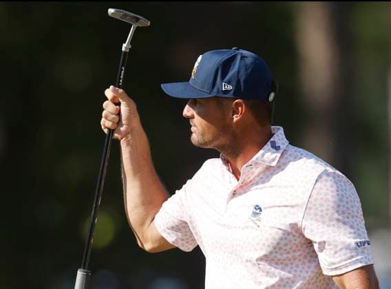 Bryson DeChambeau walks up to the ninth green during the third round of the 124th U.S. Open golf championship at Pinehurst Resort & Country Club in Pinehurst, N.C. on Saturday, June 15, 2024.  NCP20240615330 JOHNxANGELILLO