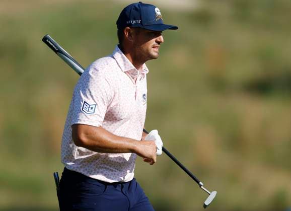 Bryson DeChambeau walks up to the ninth green during the third round of the 124th U.S. Open golf championship at Pinehurst Resort & Country Club in Pinehurst, N.C. on Saturday, June 15, 2024.  NCP20240615333 JOHNxANGELILLO
