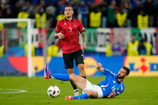 GER: Italy v Albania. UEFA EURO, EM, Europameisterschaft,Fussball 2024 Rey Manaj of Albania and Bryan Cristante of Italy during the UEFA Euro 2024 match between Italy and Albania, Group B, date 1, played at BVB Stadion on June 15, 2024 in Dortmund, Germany. kpng Copyright: xSergioxRuizx xPRESSINPHOTOx PS_240615_ITA_ALB_075