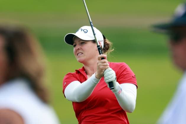 Meijer LPGA, Golf Damen Classic Ally Ewing of Fulton, Mississippi hits from the fairway to the 18th green during the third round of the Meijer LPGA Classic for Simply Give golf tournament at Blythefield Country Club in Belmont, MI, USA Saturday, June 15, 2024. Belmont Michigan United States  Copyright: xAmyxLemusx originalFilename:lemus-meijerlp240615_npHZJ.jpg