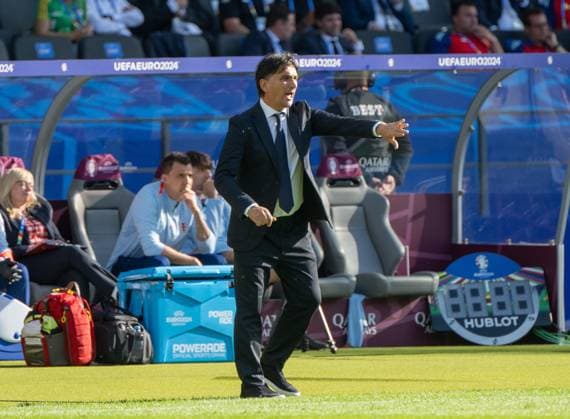 Football, Men, Season 2023 24, UEFA Euro 20204, Group B 1 Matchday in Berlin, Spain Croatia 3 0 , Coach Zlatko Dalic Croatia , 15 06 2024, Copyright: xMatthiasxKochx