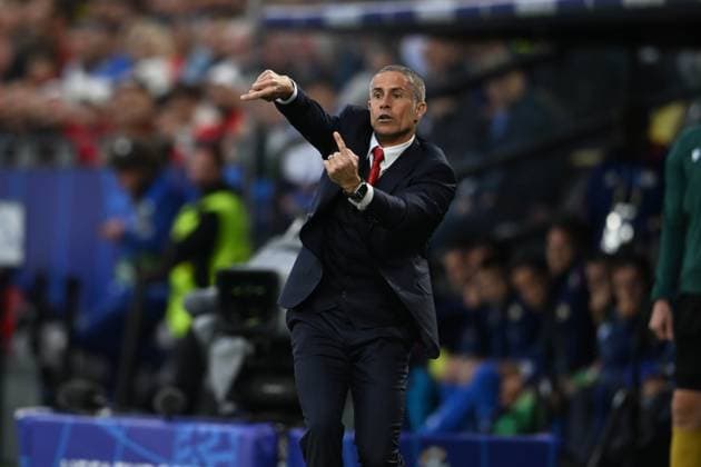 Sylvinho Mendes de Campos Coach (Albania) during the UEFA EURO, EM, Europameisterschaft,Fussball Germany 2024 match between Italy 2-1 Albania at BVB Stadion Dortmund on June 15, 2024 in Dortmund, Germany. Noxthirdxpartyxsales  (256542575)