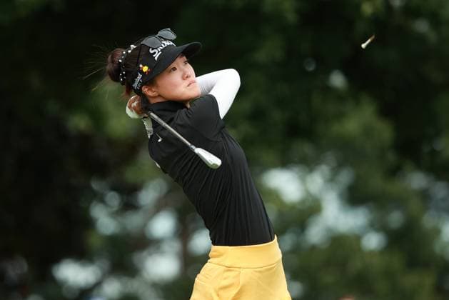 Meijer LPGA, Golf Damen Classic Grace Kim of Australia tees off on the 12th hole during Day Three of the Meijer LPGA Classic for Simply Give golf tournament at Blythefield Country Club in Belmont, MI, USA Saturday, June 15, 2024. Belmont Michigan United States  Copyright: xJorgexLemusx originalFilename:lemus-meijerlp240615_npbPl.jpg