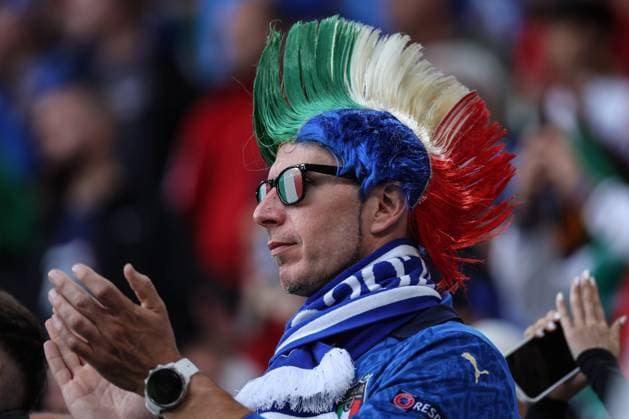 (240616) -- DORTMUND, June 16, 2024 -- A supporter of Italy is seen before the UEFA EURO, EM, Europameisterschaft,Fussball 2024 Group B match between Italy and Albania in Dortmund, Germany on June 15, 2024. ) (SP)GERMANY-DORTMUND-FOOTBALL-EURO 2024-ITALY VS ALBANIA PanxYulong 