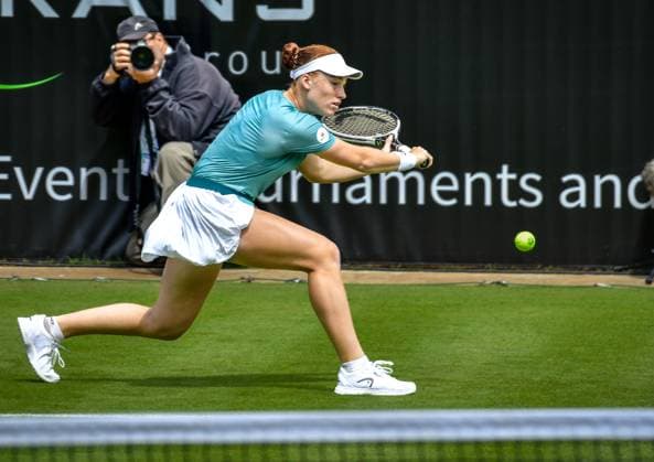 15 06 2024, xlakx, Sport Tennis, ecotrans Ladies Open 2024 in Berlin emspor, v l Ella Seidel GER in action Berlin