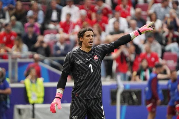 Football, UEFA Euro 2024, Euro 2024, Group stage, Group A, Hungary Switzerland Cologne Stadium Yann Sommer Switzerland ,Action, Single image