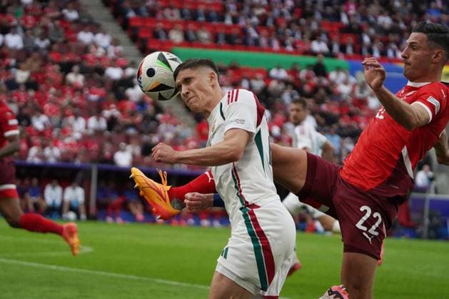 Football, UEFA Euro 2024, Euro 2024, Group stage, Group A, Hungary Switzerland Cologne Stadium Roland Sallai, Hungary ,Fabian Schär, Switzerland