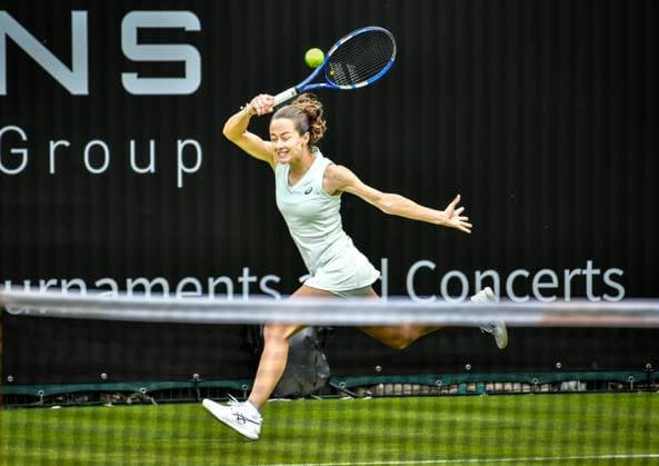 15 06 2024, xlakx, Sport Tennis, ecotrans Ladies Open 2024 in Berlin emspor, v l Zeynep Soenmez TUR in action Berlin