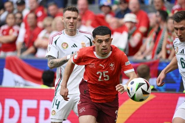 Zeki Amdouni Switzerland 15 06 2024, European Football Championship 2024, Preliminary round, 1 Matchday Hungary Switzerland 1 3 Cologne Rhein Energie Stadium North Rhine-Westphalia Germany Team2