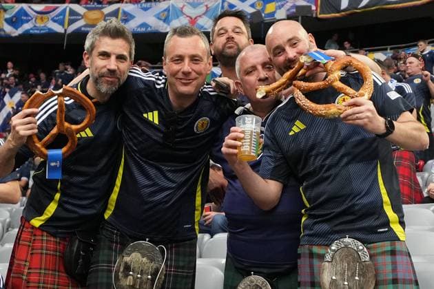 Scotland s supporters during the Euro 2024 soccer match between Germany and Scotland at the Allianz Arena , Munich, Germany - Friday 14 , June , 2024. - Soccer .  Copyright: xSpada LaPressex