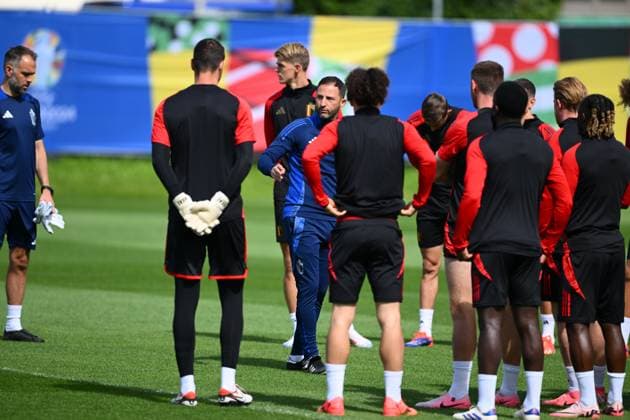EURO 2024, Nationalteam Belgien, Training Belgium Media Activities - UEFA EURO, EM, Europameisterschaft,Fussball 2024 16 06 2024 FREIBERG AM NECKA, GERMANY - JUNE 16 : Tedesco Domenico head coach of Belgium during a training session of the Belgian Red Devils at the UEFA EURO 2024 European Football Championship tournament on June 16, 2024 in Freiberg am Necka, Germany, 16 06 2024 Freiberg am Necka Germany  Copyright: xVincentxKalutx