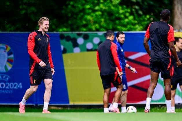 Belgium Media Activities - UEFA EURO, EM, Europameisterschaft,Fussball 2024 16 06 2024 FREIBERG AM NECKA, GERMANY - JUNE 16 : De Bruyne Kevin forward of Belgium during a training session of the Belgian Red Devils at the UEFA EURO 2024 European Football Championship tournament on June 16, 2024 in Freiberg am Necka, Germany, 16 06 2024 Freiberg am Necka Germany  Copyright: xPeterxDexVoechtx